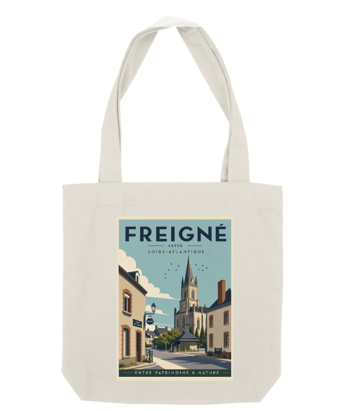 Tote bag coton bio avec l'illustration de Freigné